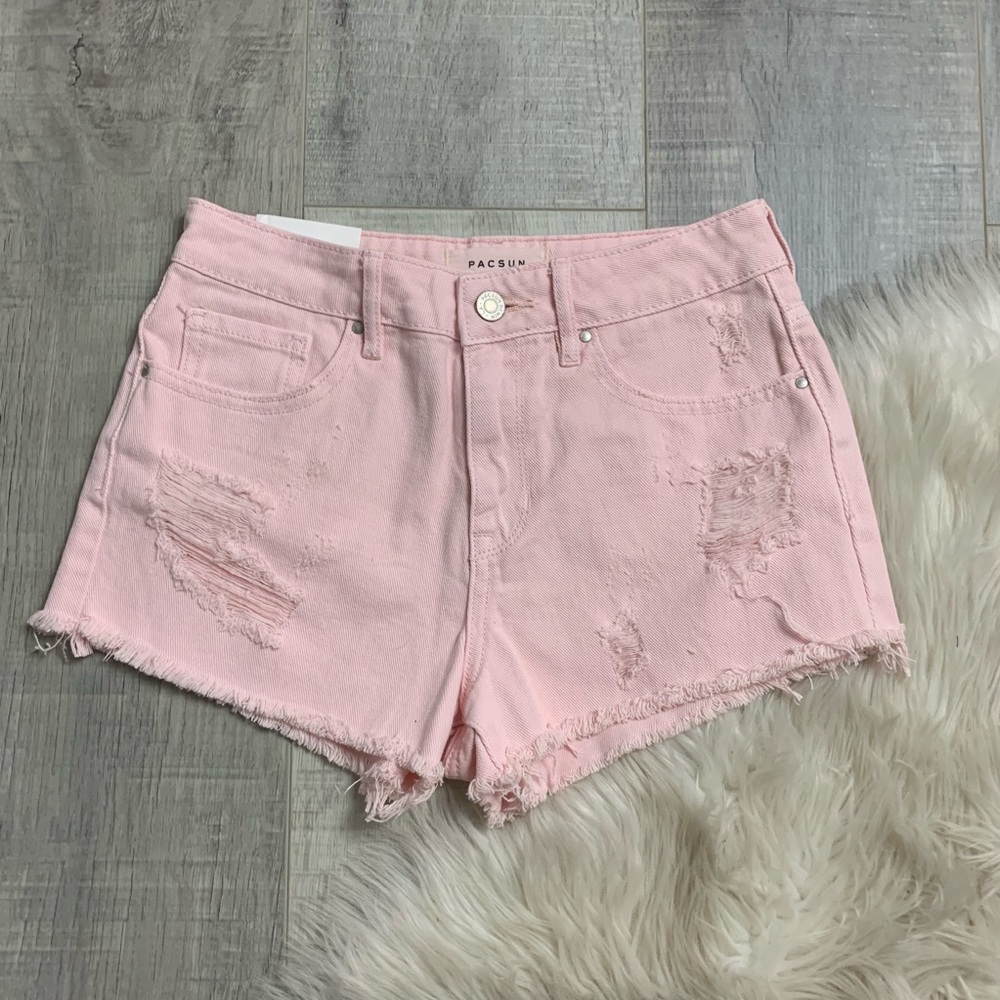 NWOT PacSun Distressed High Rise Shorts
